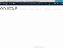 Tablet Screenshot of goodworksmakeadifference.com